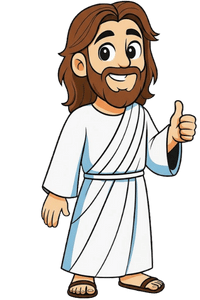 Jesus dando joinha